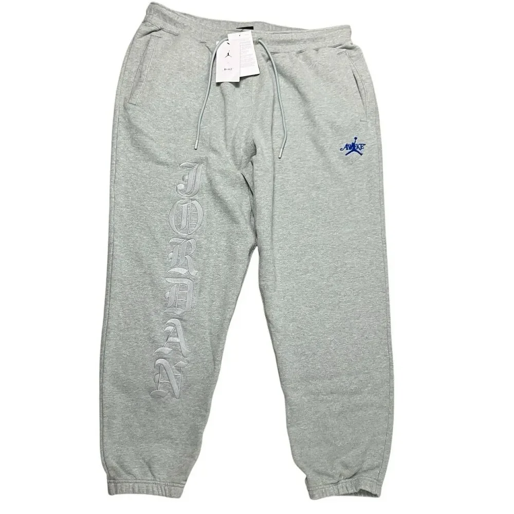 Nike Jordan x Awake NY Sweatpants Mens XXL Gray Activewear Streetwear FQ5445-091